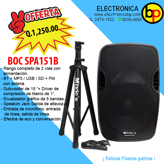 OFERTA DE FIESTAS PATRIAS