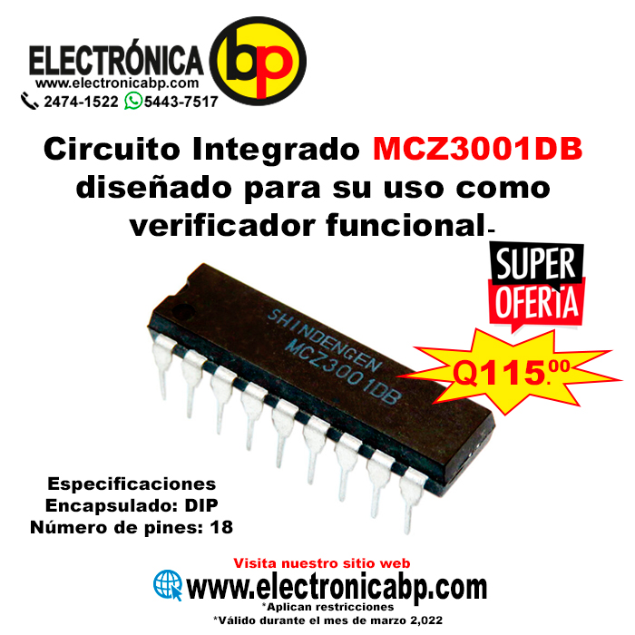 Circuito Integrado MCZ3001DB