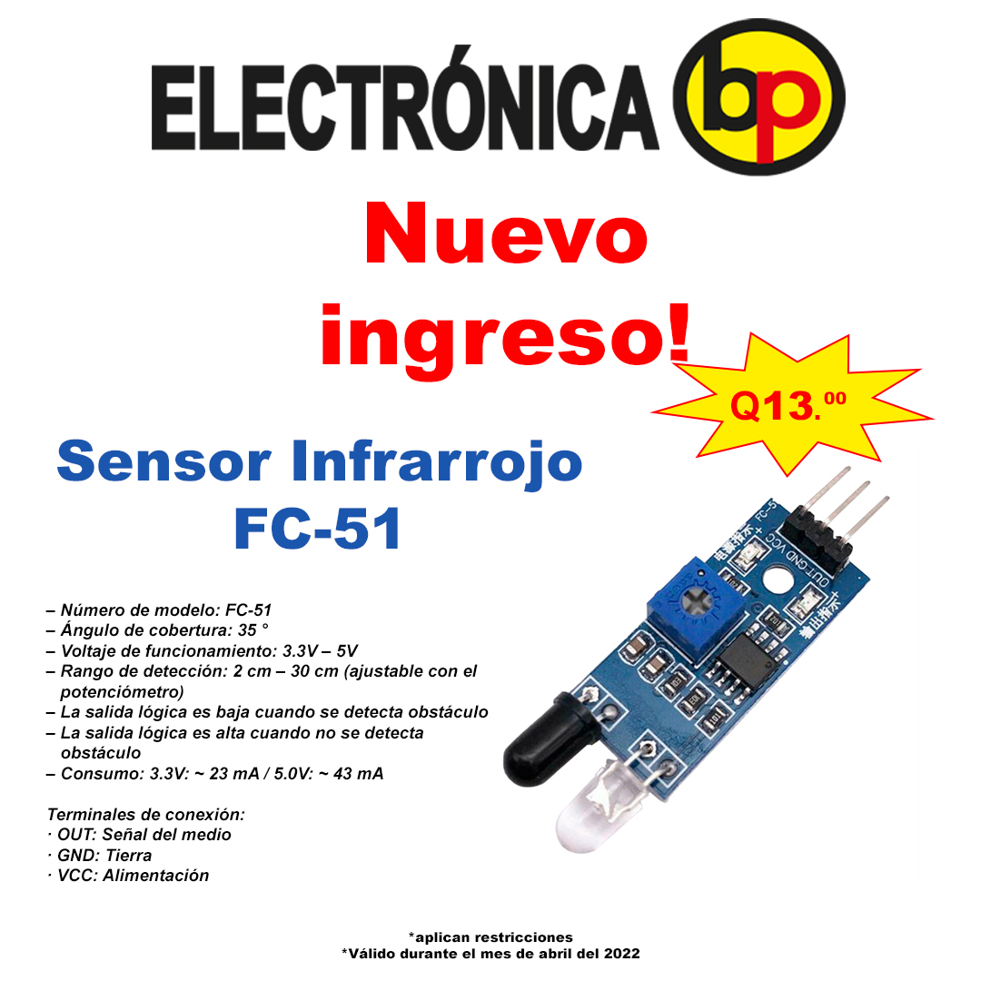 Sensor infrarrojo inicio electr nica bp
