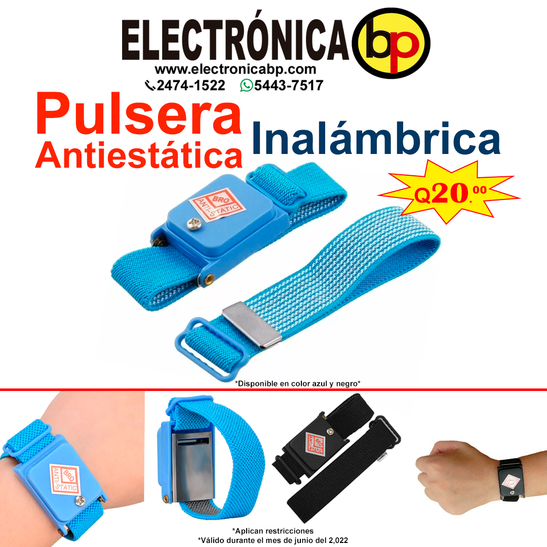 Pulsera Antiestática inalámbrica