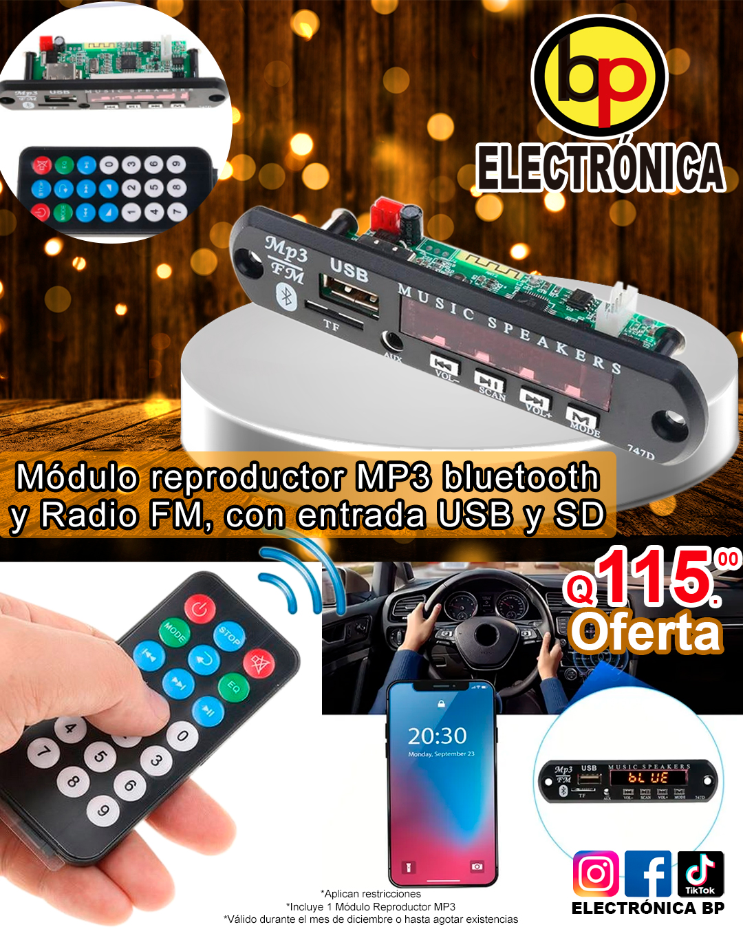 Reproductor Mp3 Bluetooth